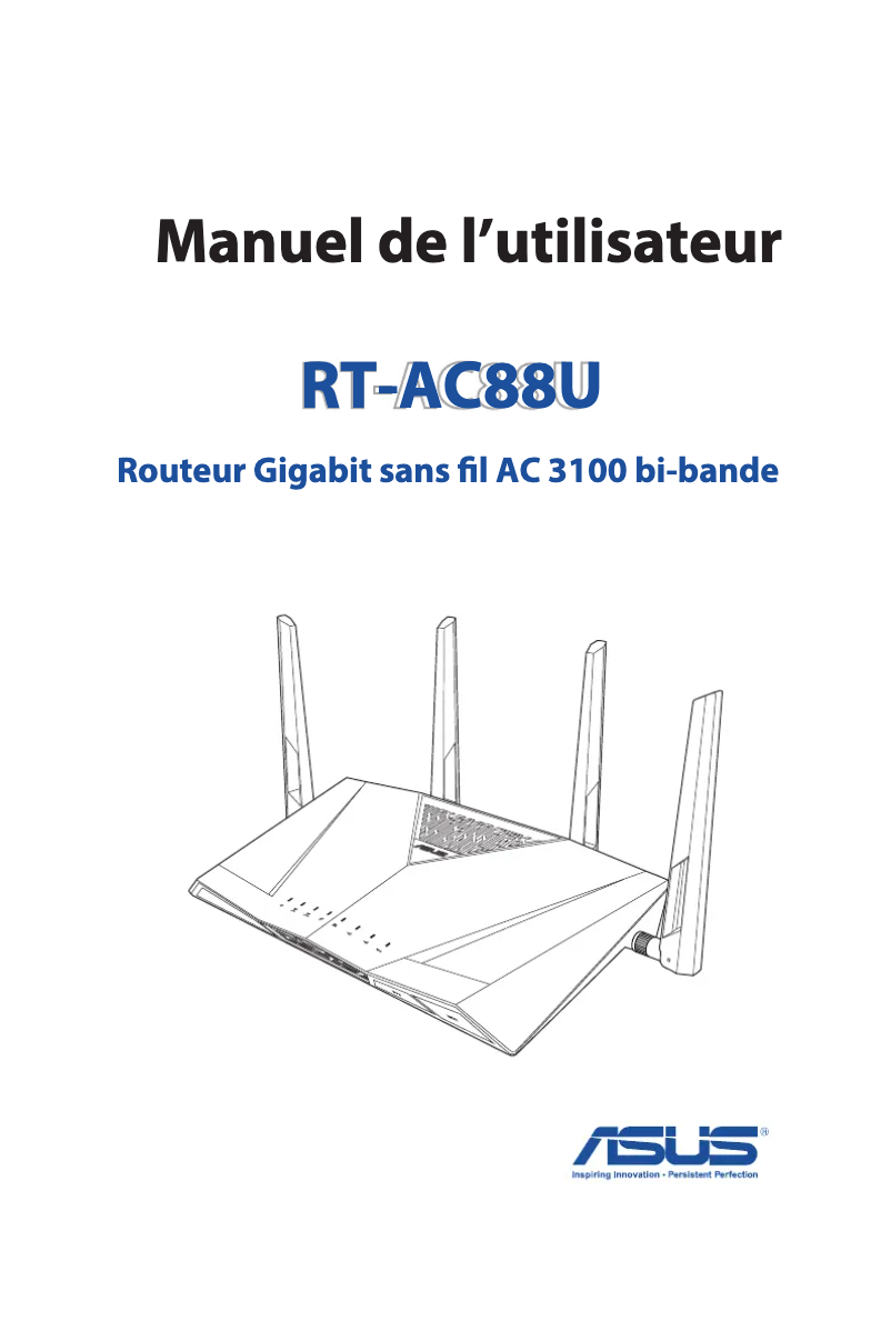 Page 1 de la notice Manuel utilisateur Asus RT-AC88U