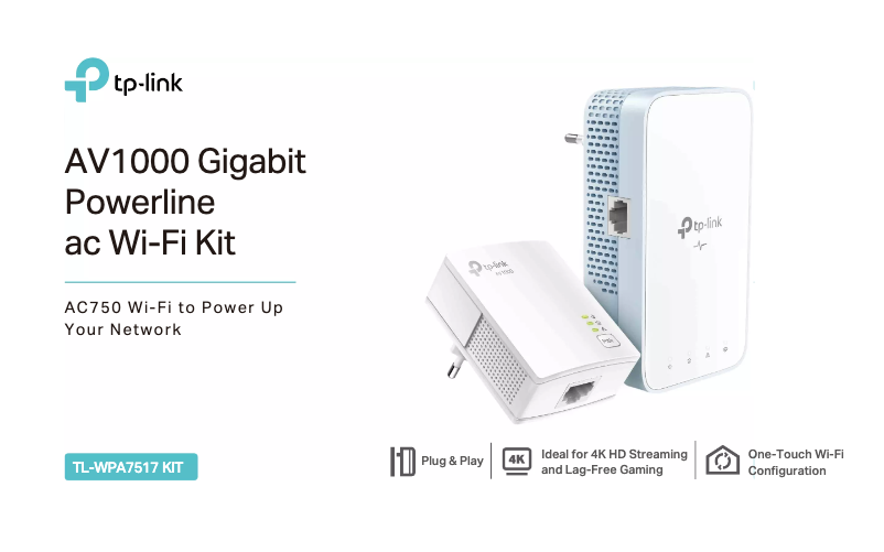 Image de la première page du manuel de l'appareil TL-WPA7517