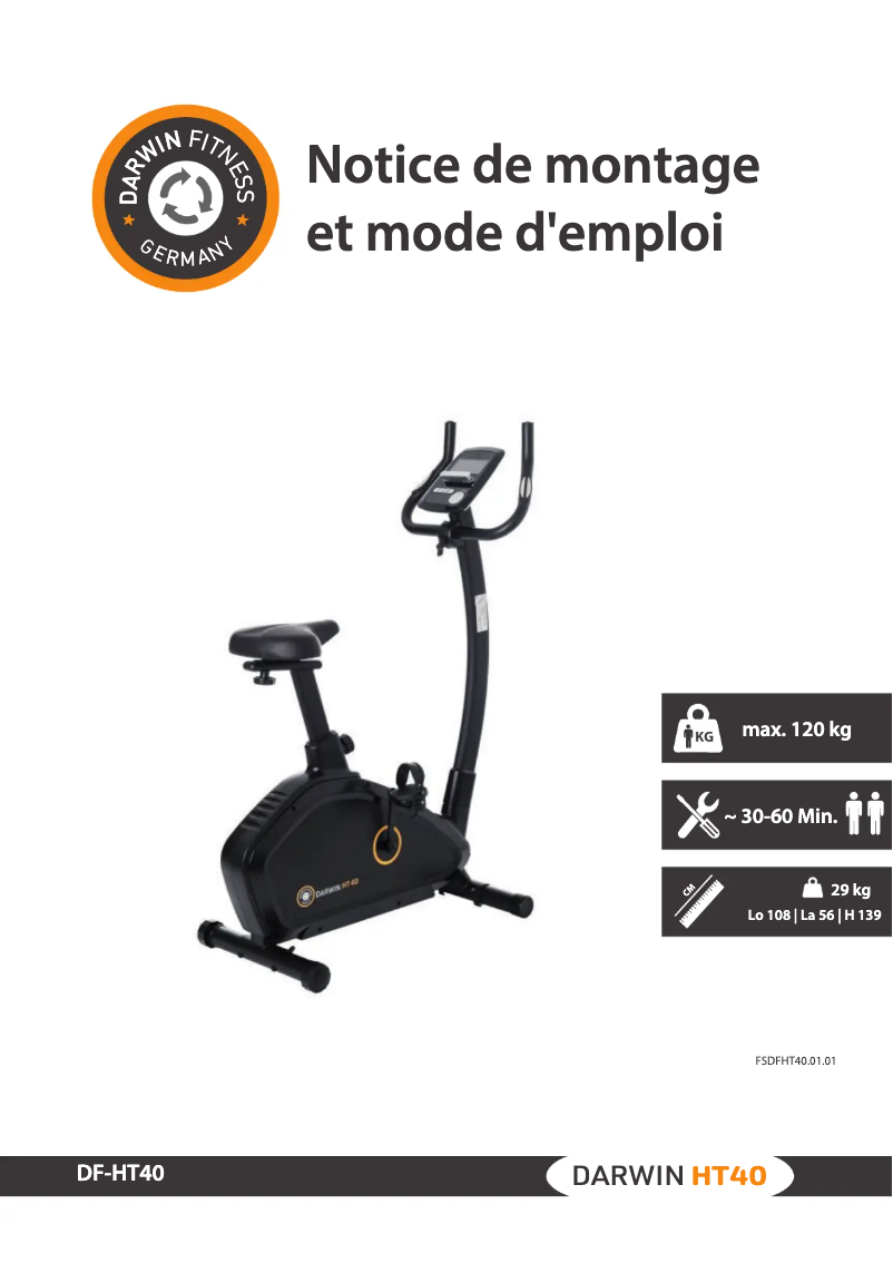 Page n°1 - Manuel utilisateur Darwin HT40