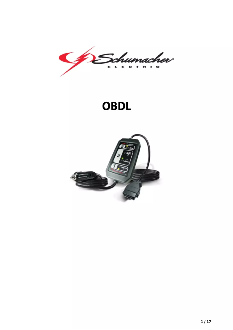 Image de la première page du manuel de l'appareil OBDL
