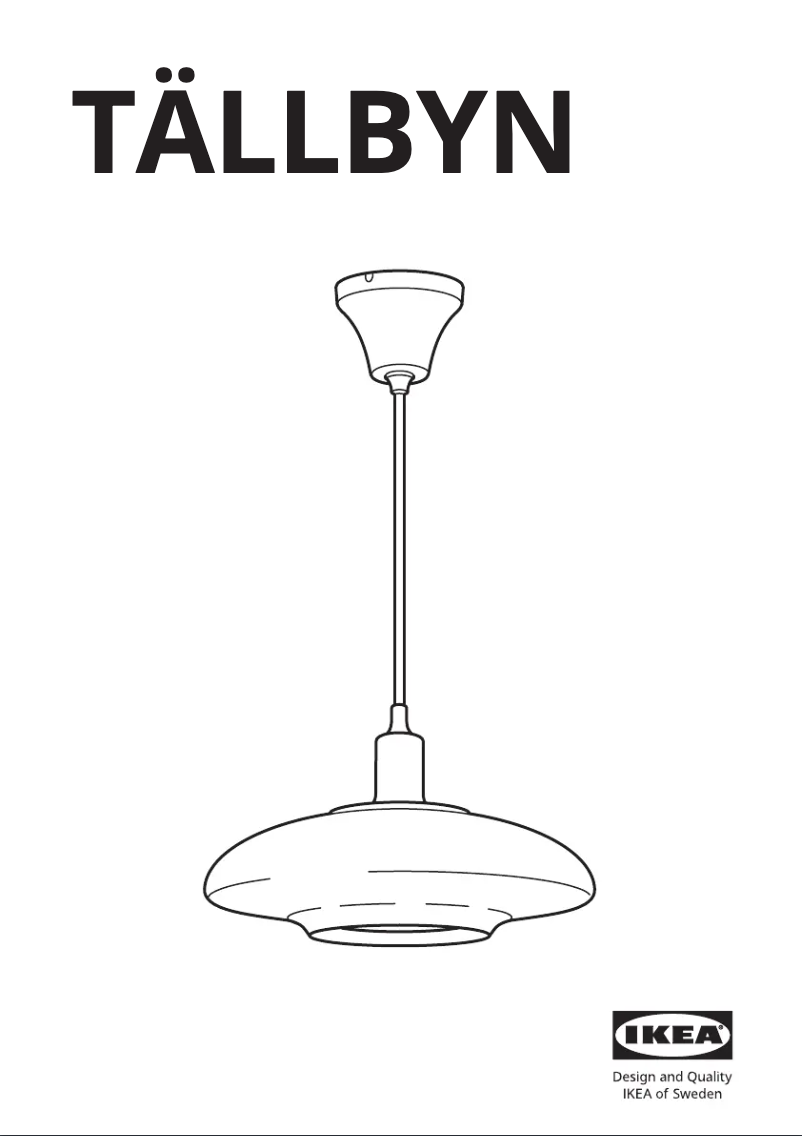 Image de la première page du manuel de l'appareil TÄLLBYN 204.402.39