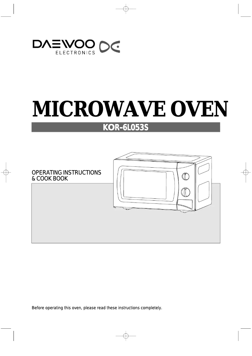 Página 1 del manual Manual de usuario Daewoo KOR-6L053S