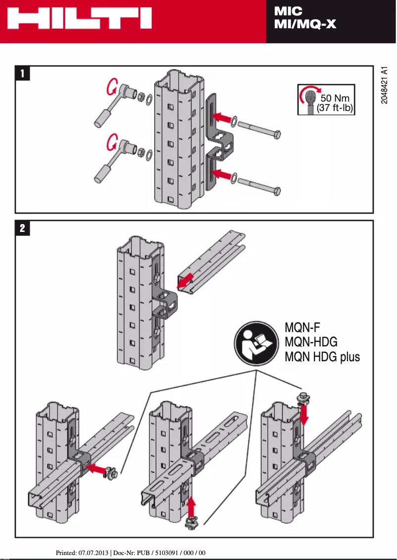 Image de la première page du manuel de l'appareil MIC-MI/MQ-X