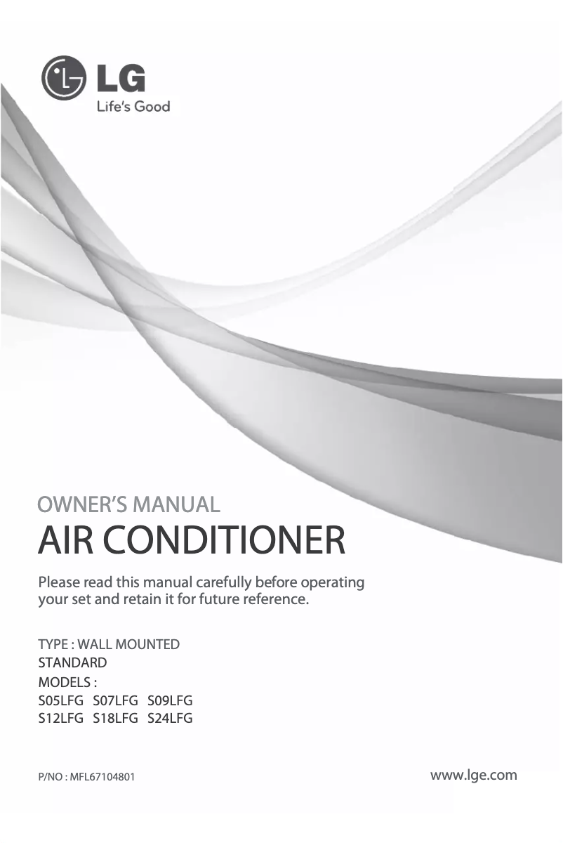 Page 1 de la notice Manuel utilisateur LG HSNC246C4A1