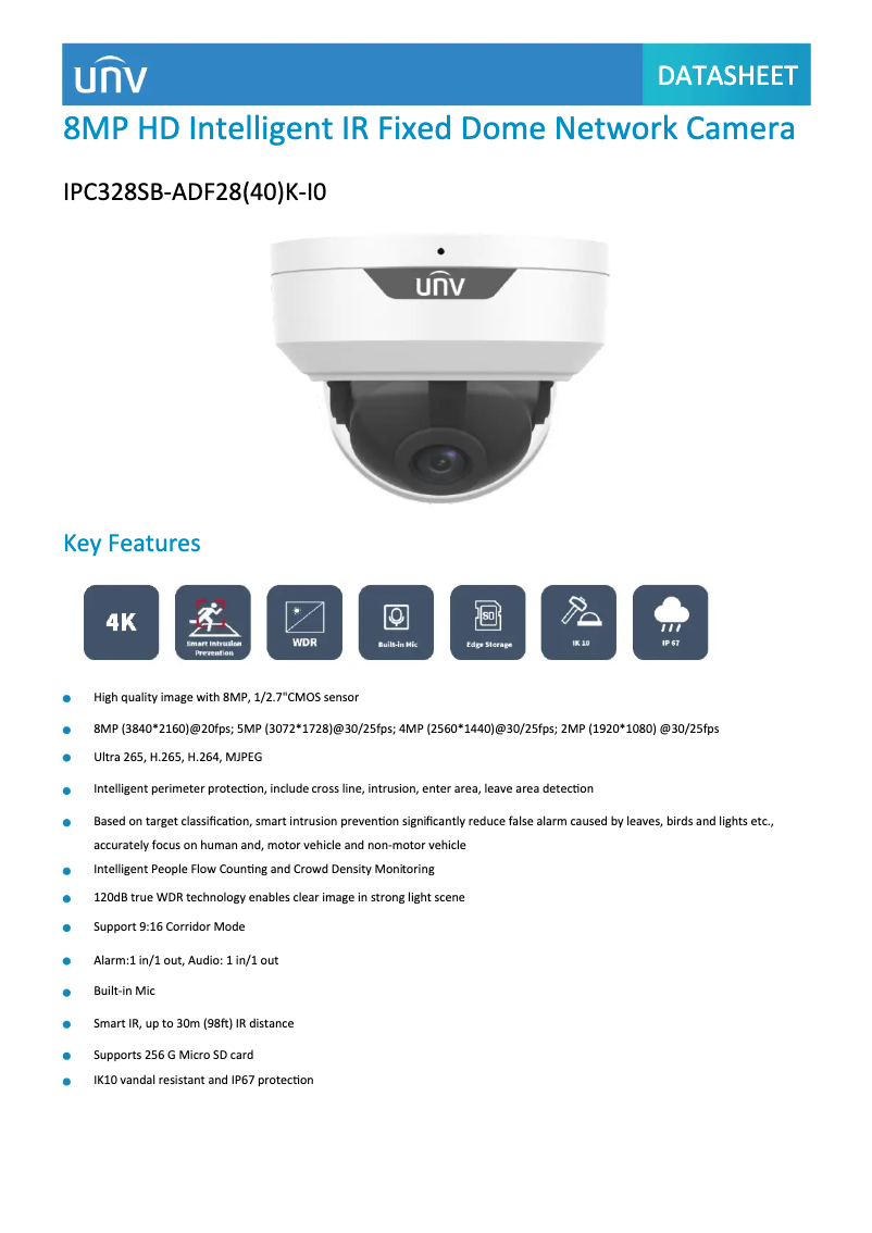 Image de la première page du manuel de l'appareil IPC328SB-ADF28(40)K-I0