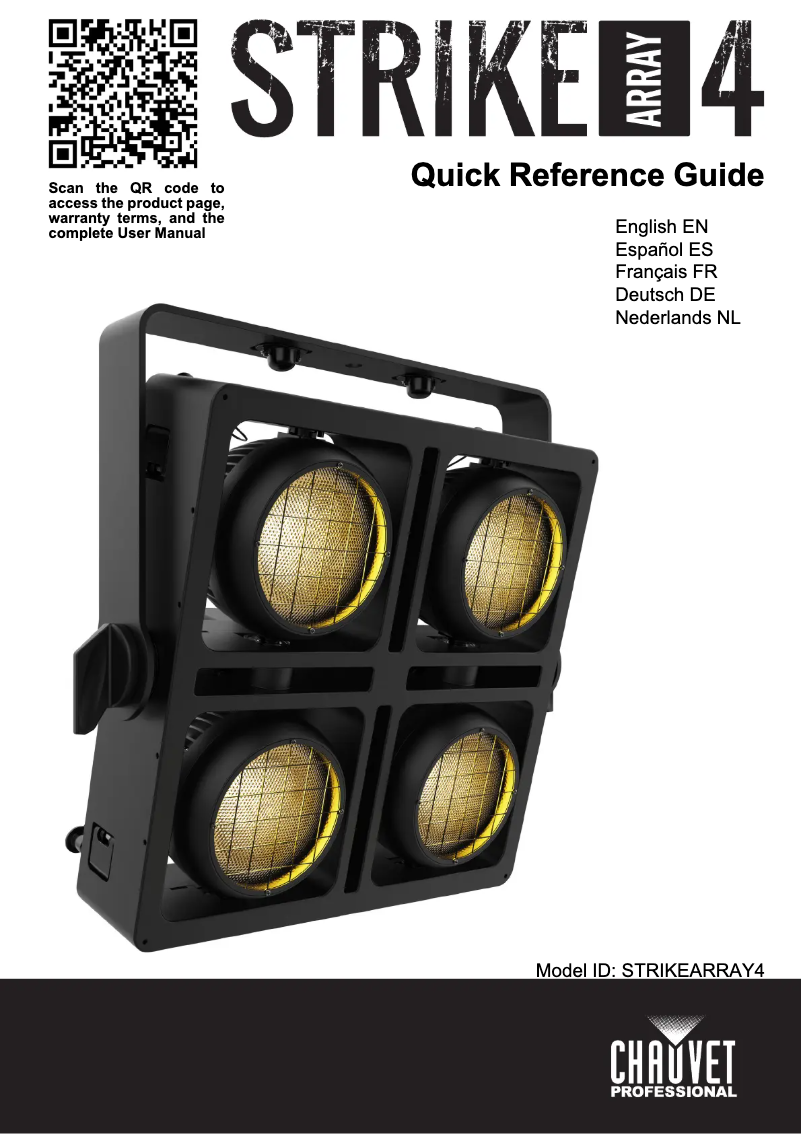 Page 1 de la notice Manuel utilisateur Chauvet STRIKE Array 4