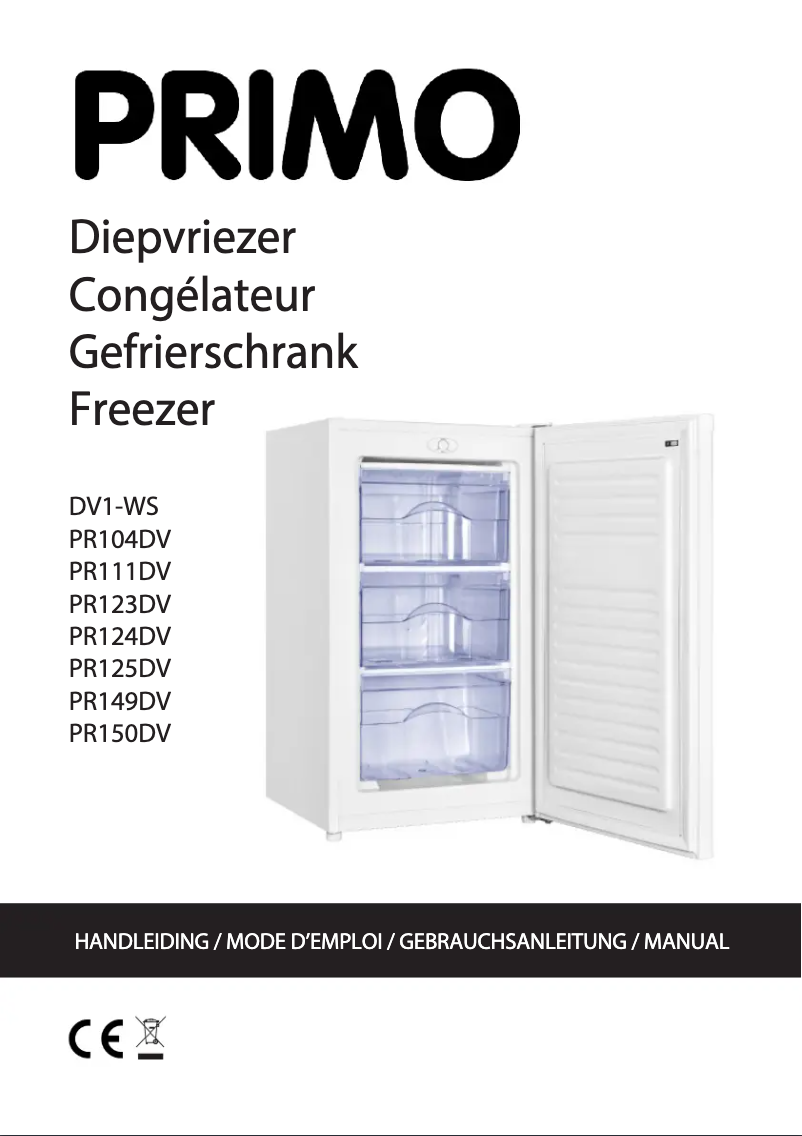 Page 1 de la notice Manuel utilisateur Primo DV1-WS