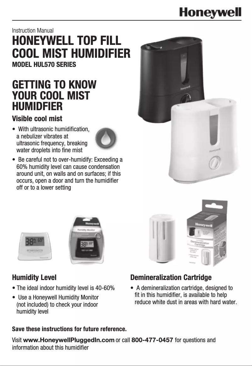 Image de la première page du manuel de l'appareil HUL570