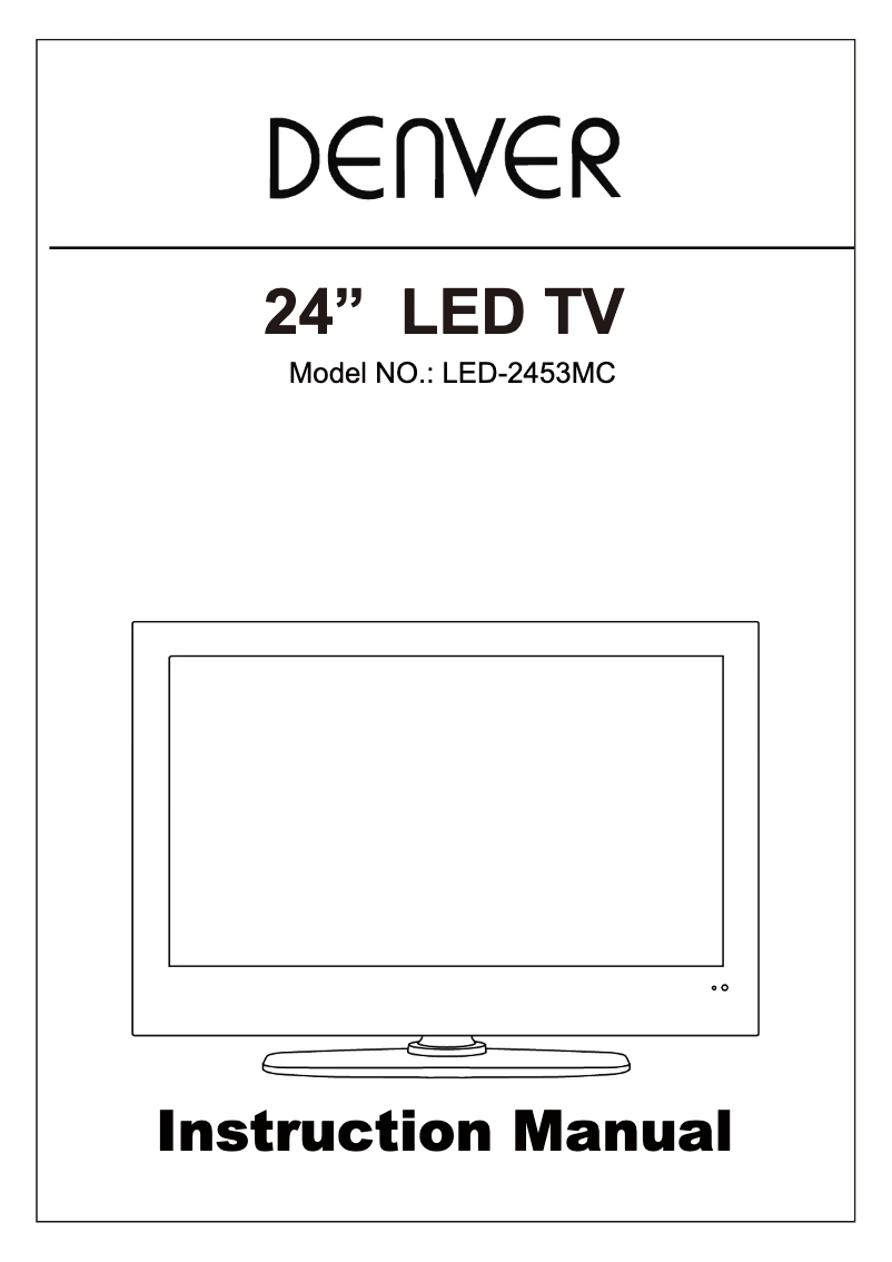 Page 1 de la notice Manuel utilisateur Denver LED-2453MC