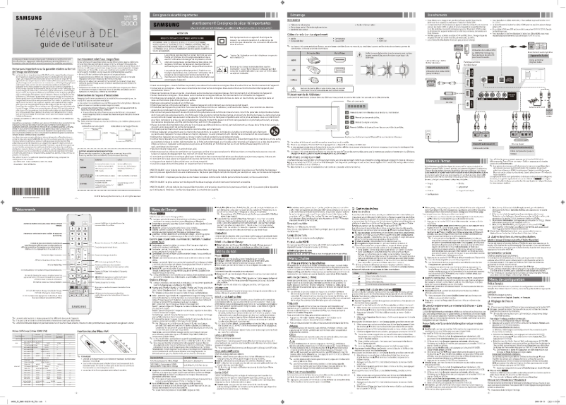 Imagen de la primera página del manual del dispositivo UN43N5000AF