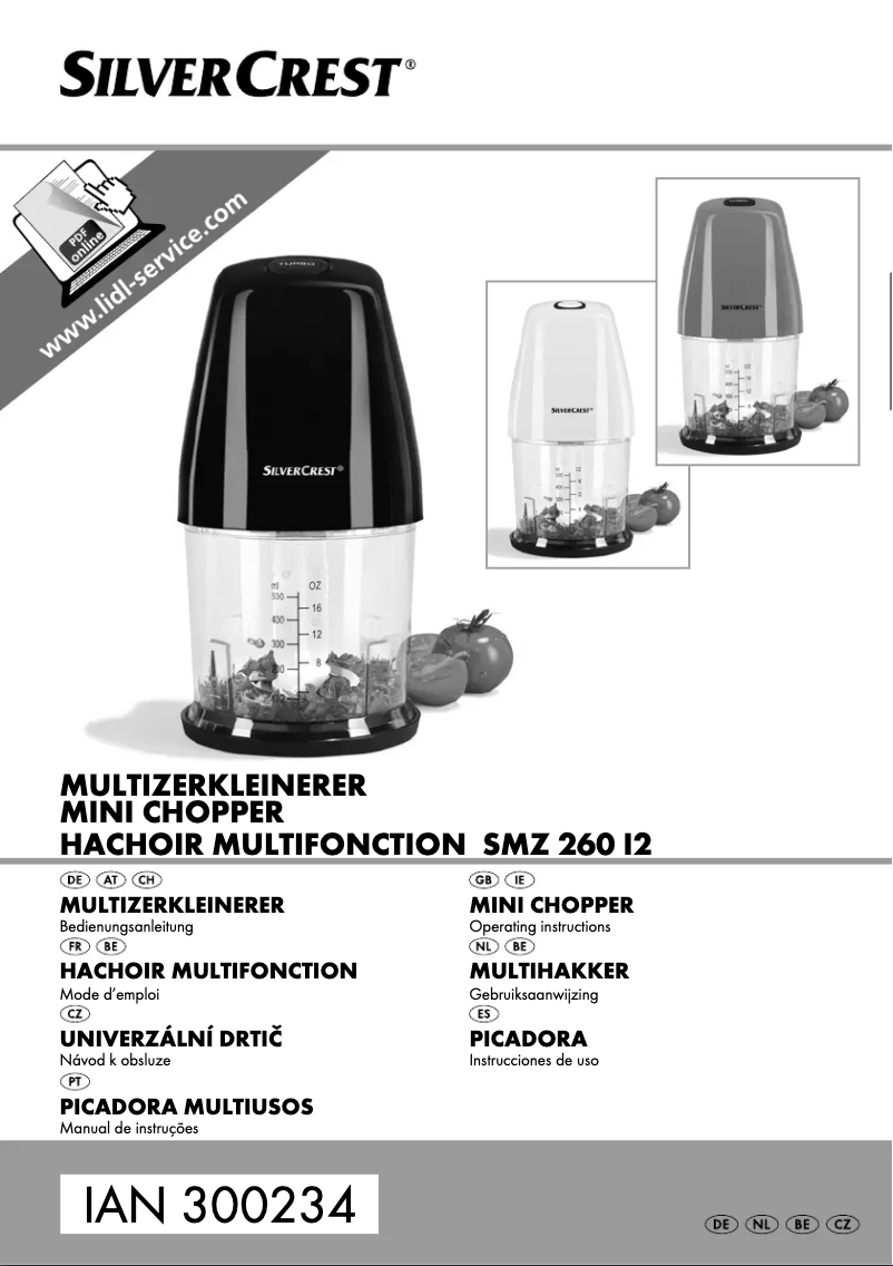 Page n°1 - Manuel utilisateur SilverCrest SMZS 260 I2