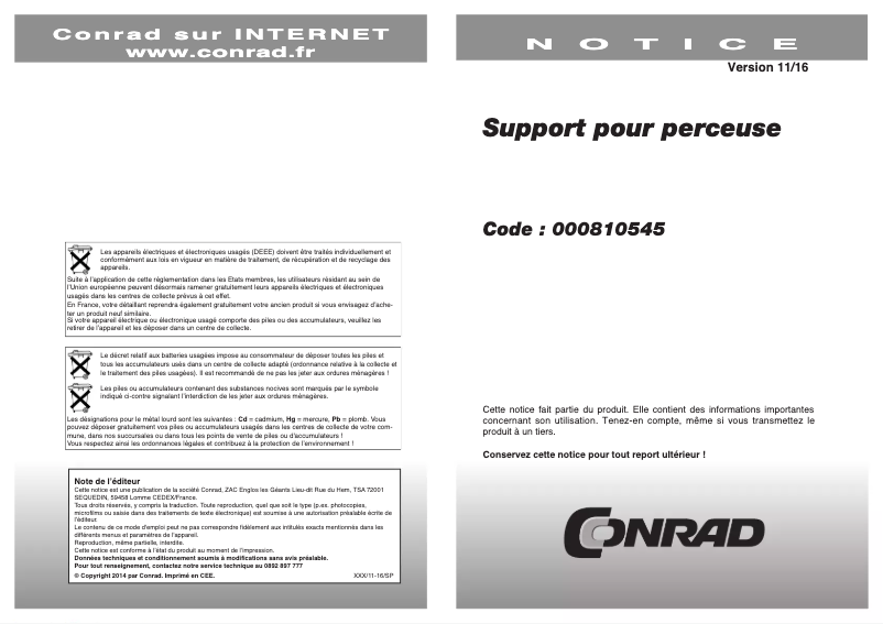 Página 1 del manual Manual de usuario Brüder Mannesmann 1255-420