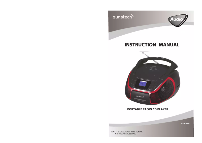 Page n°1 - Manuel utilisateur Sunstech CRUD386i