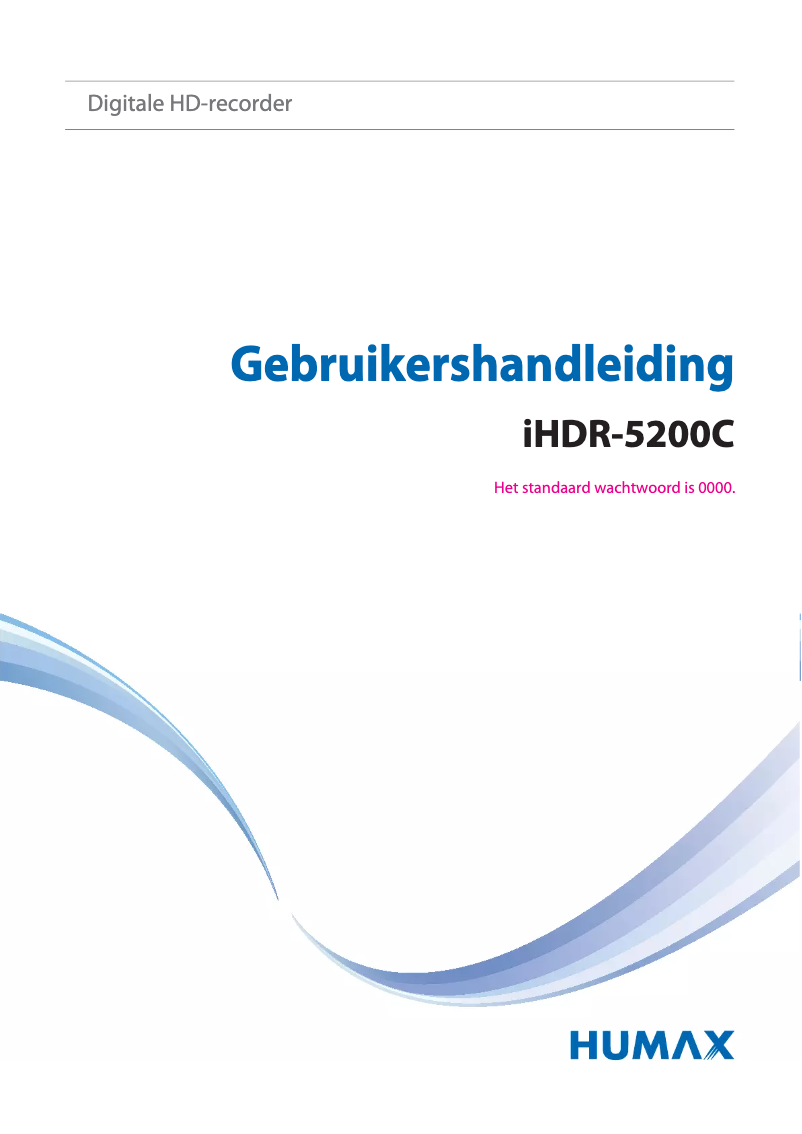 Page n°1 - Manuel utilisateur Humax iHDR-5200C