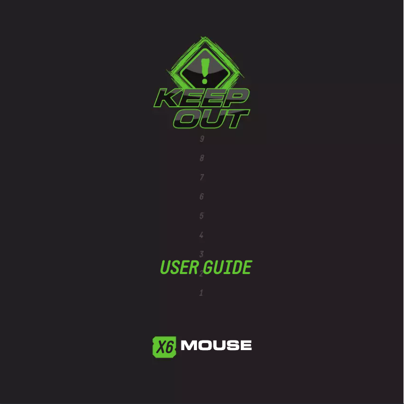 Página 1 del manual Manual de usuario KeepOut X6