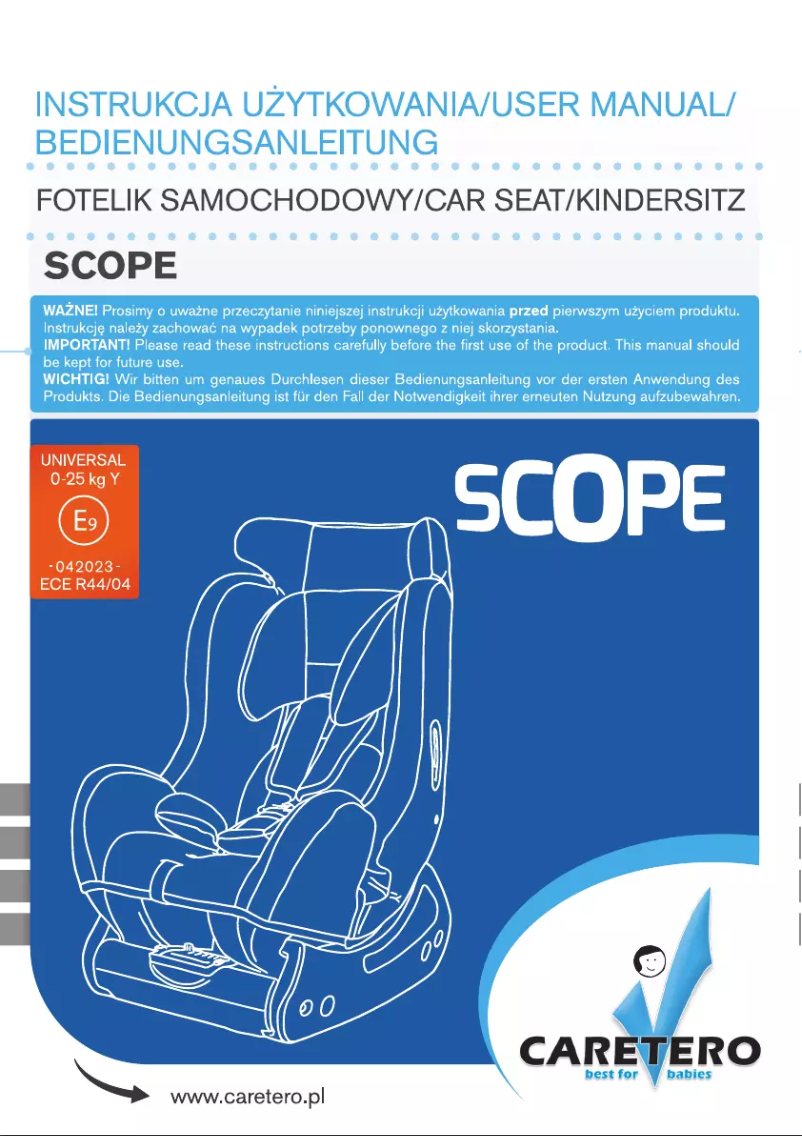 Page n°1 - Manuel utilisateur Caretero Scope