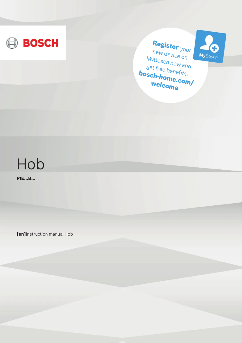 Page n°1 - Manuel utilisateur Bosch PIE611BB1E