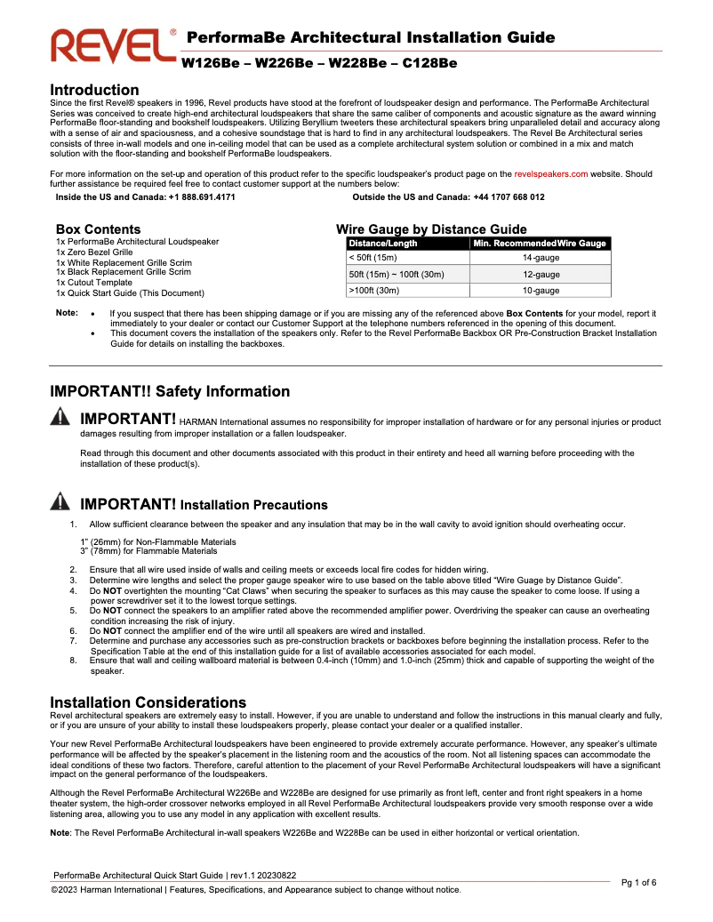 Image de la première page du manuel de l'appareil PerformaBe W228Be