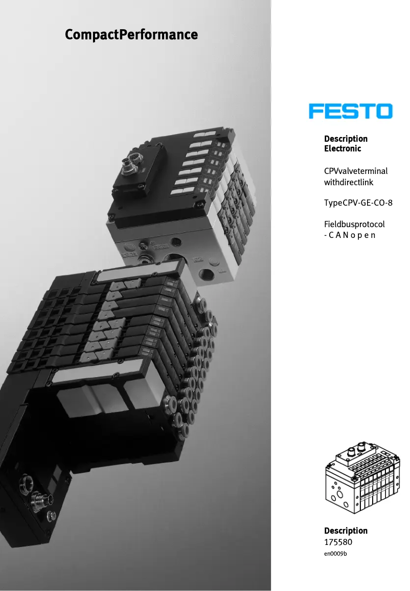 Page n°1 - Manuel utilisateur Festo P.BE-CP-CO-IT
