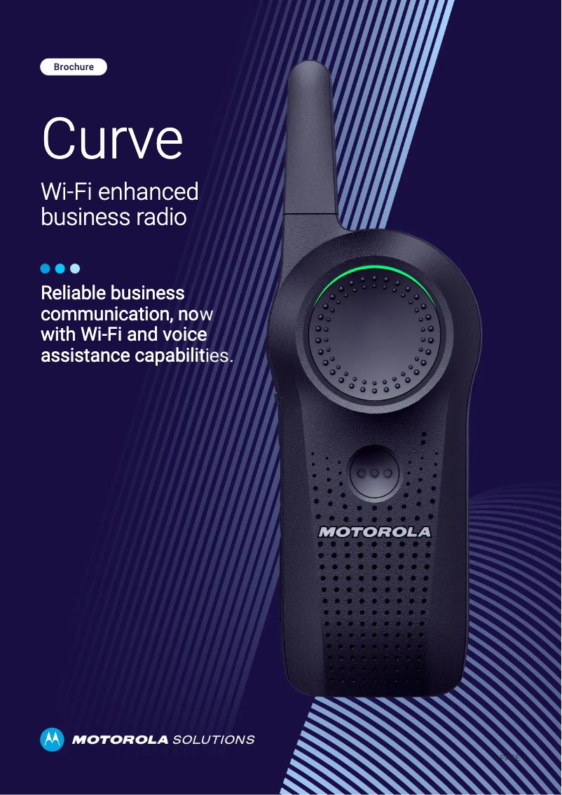 Page 1 de la notice Brochure Motorola Curve