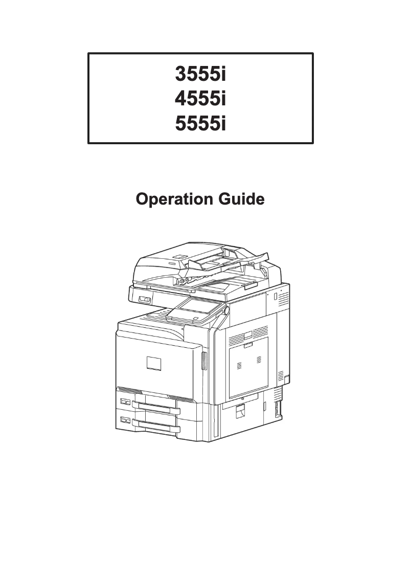 Page 1 de la notice Manuel utilisateur Utax 5555i