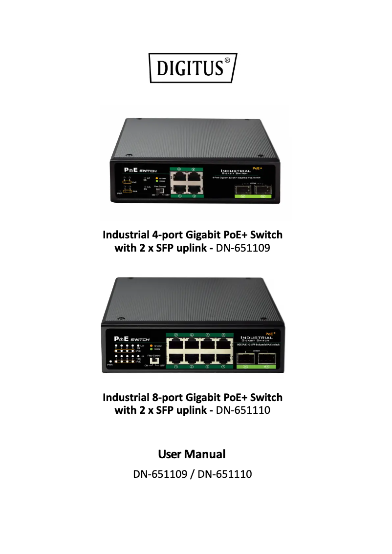 Page n°1 - Manuel utilisateur Digitus DN-651106