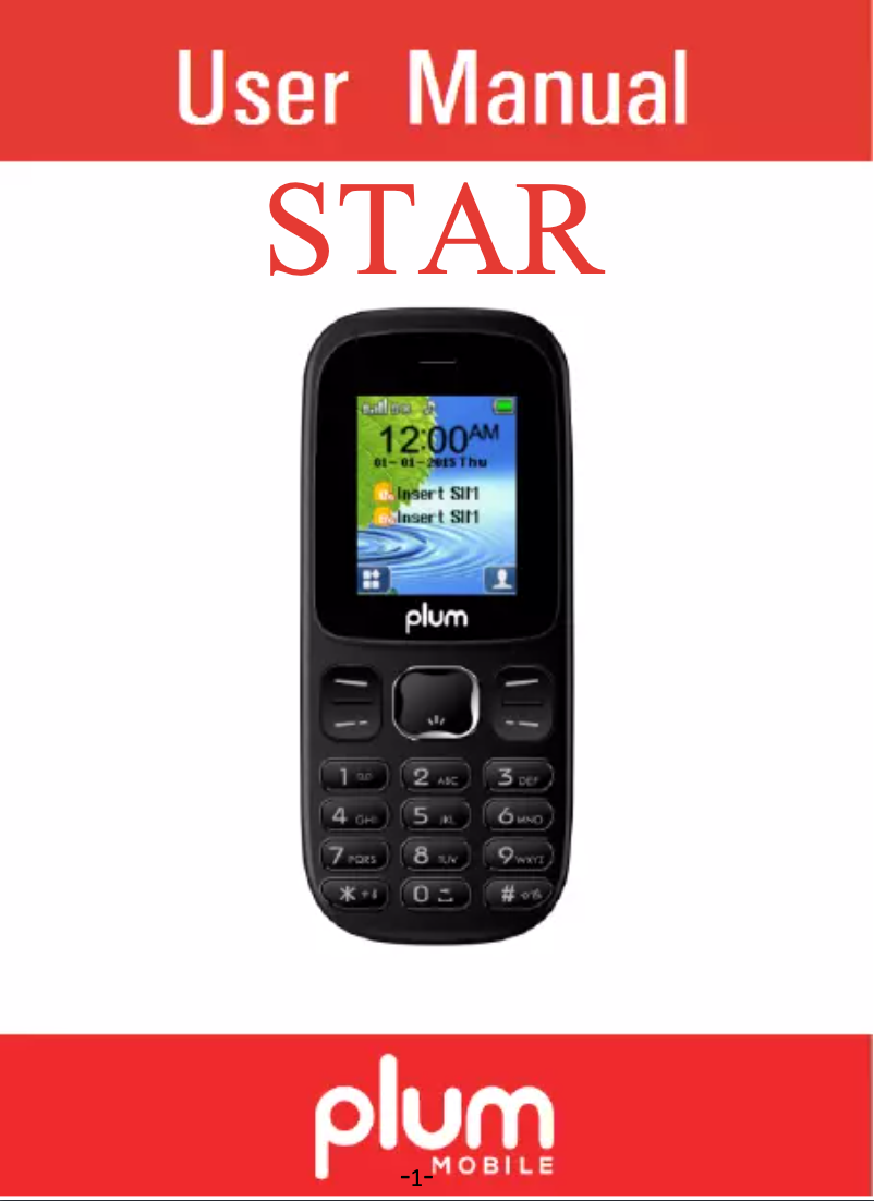 Image de la première page du manuel de l'appareil B103