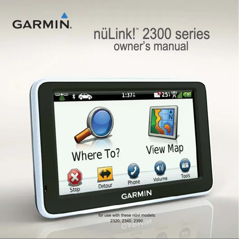 Page n°1 - Manuel utilisateur Garmin nüLink 2390 LIVE