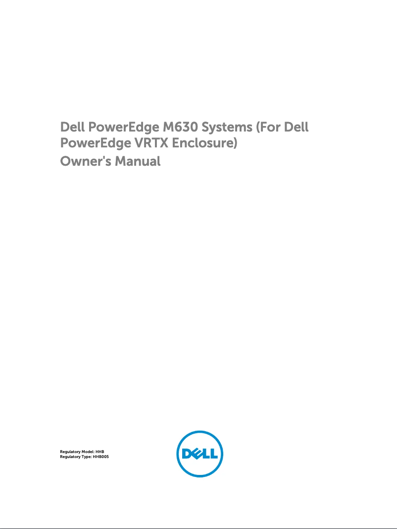 Image de la première page du manuel de l'appareil PowerEdge M630P