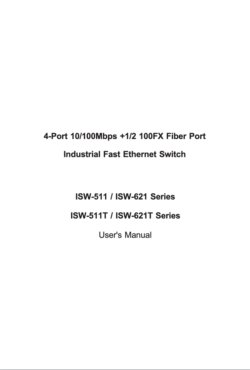 Page n°1 - Manuel utilisateur Planet ISW-511T