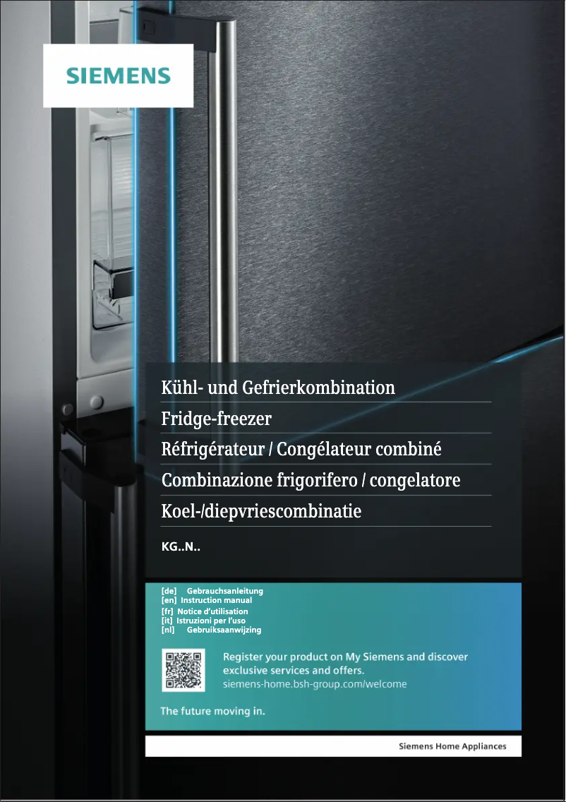 Page n°1 - Manuel utilisateur Siemens KG39NVIED