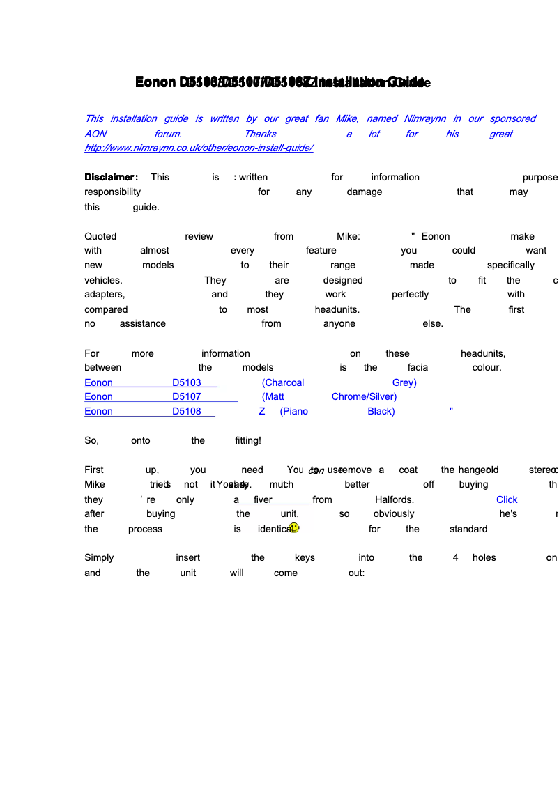 Image de la première page du manuel de l'appareil D5108Z