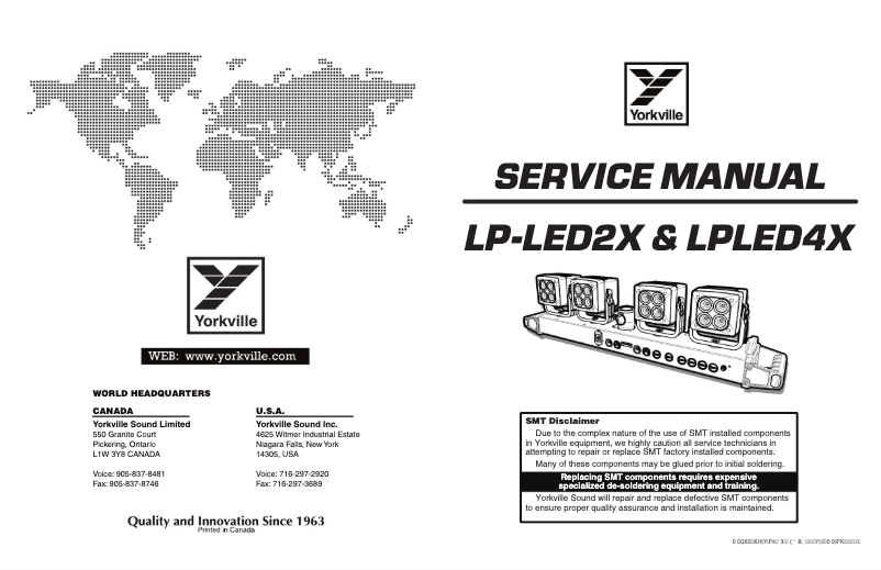 Image de la première page du manuel de l'appareil LP-LED4X