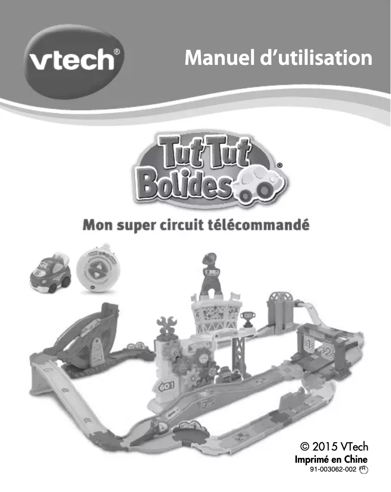 Page 1 de la notice Manuel utilisateur Vtech Mon super circuit télécommandé