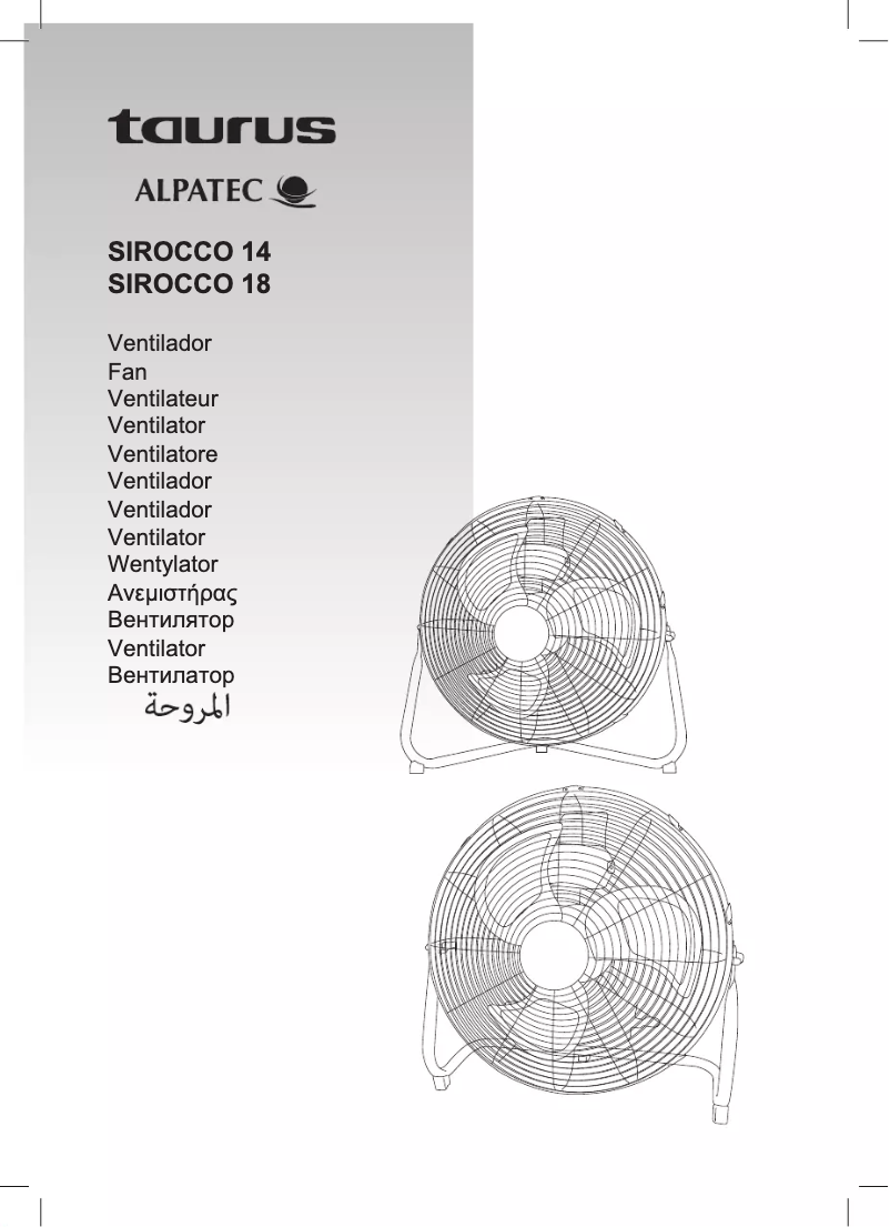 Página 1 del manual Manual de usuario Taurus Sirocco 14
