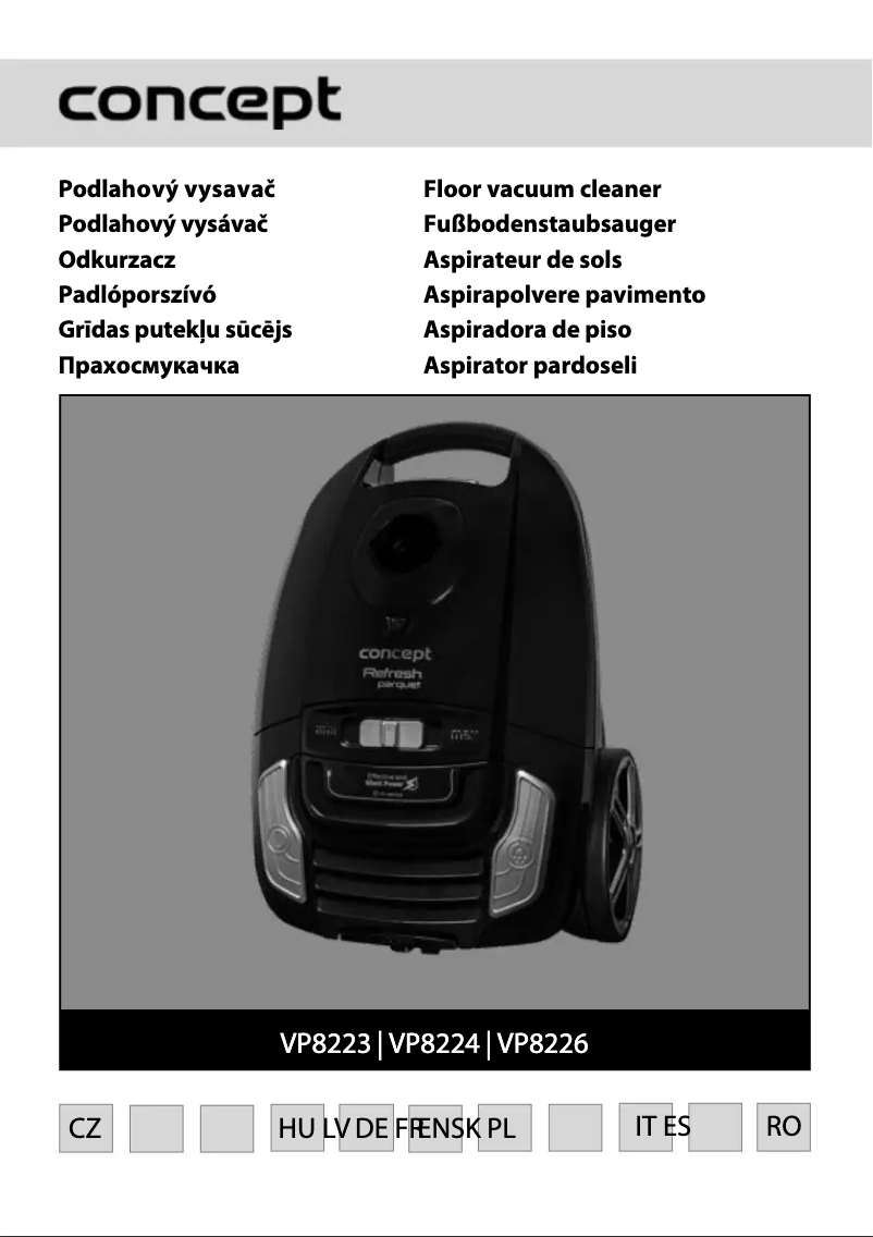 Page n°1 - Manuel utilisateur Concept Refresh VP8223
