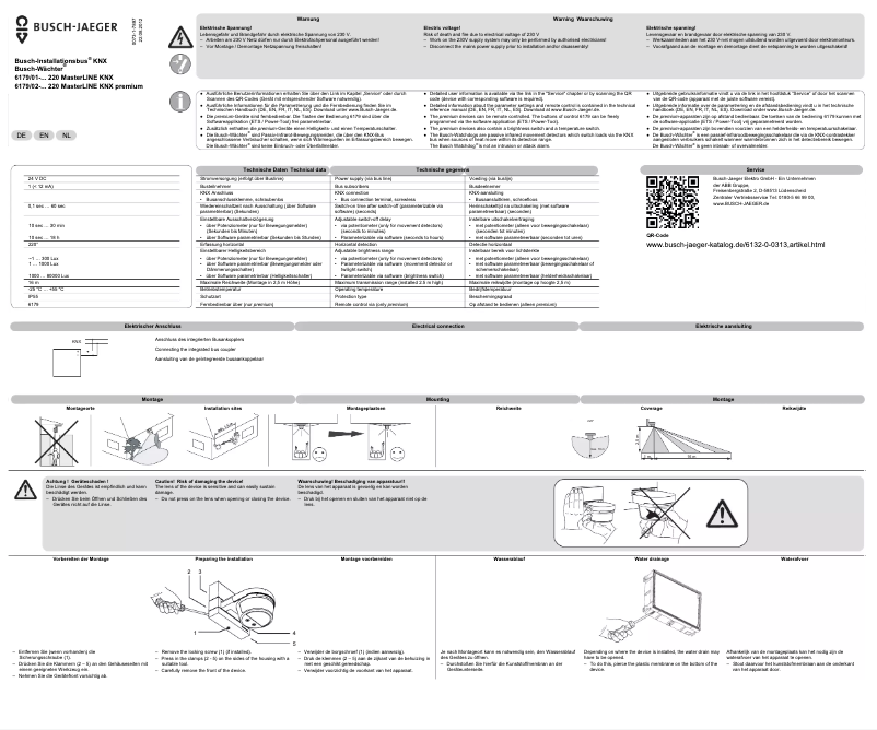 Page 1 de la notice Manuel utilisateur Busch-Jaeger 2CKA006132A0312
