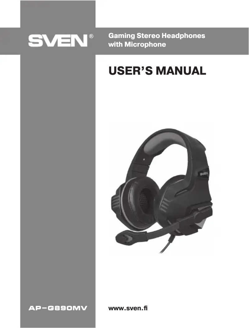 Image de la première page du manuel de l'appareil AP-G890MV