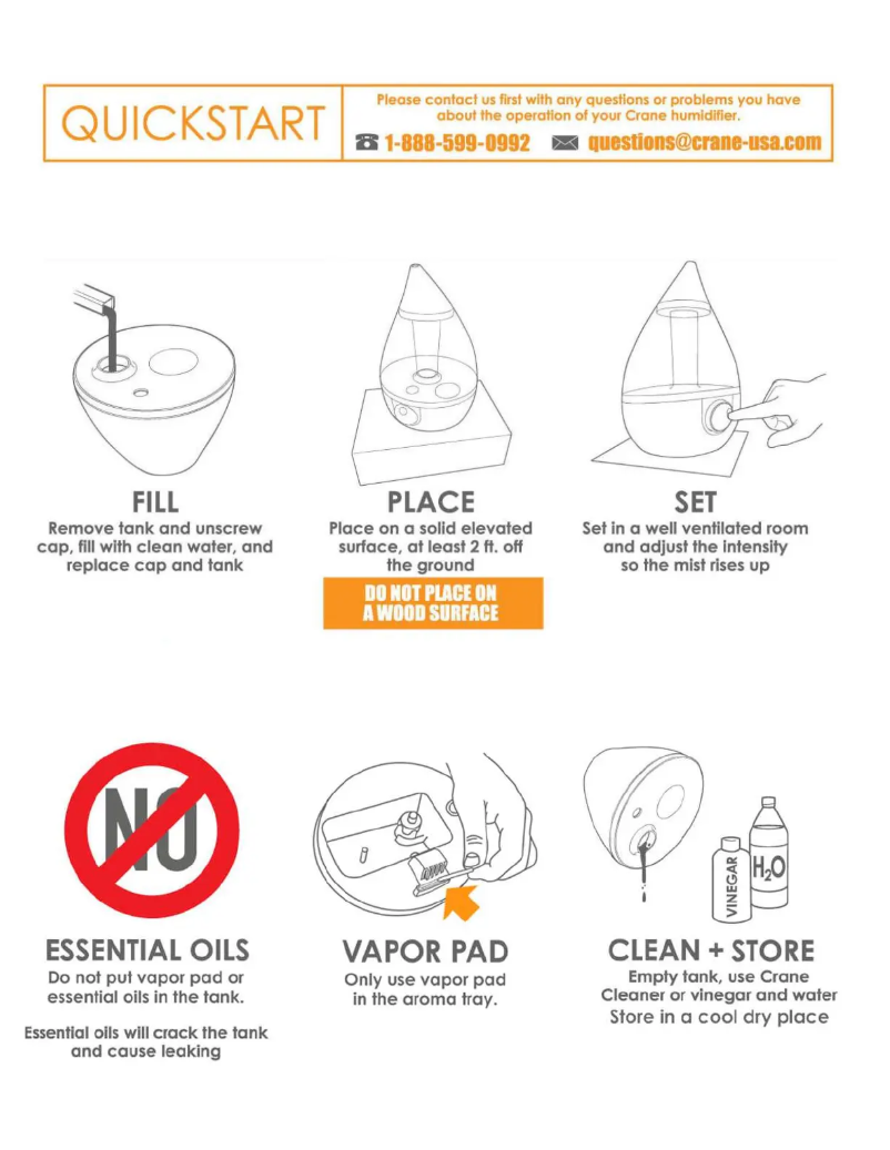 Page 1 de la notice Manuel utilisateur Crane EE-5302