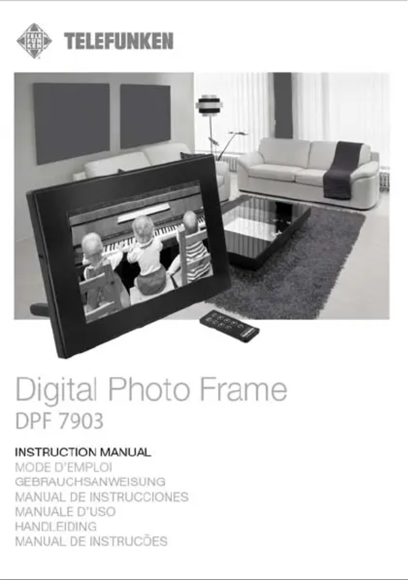 Page 1 de la notice Manuel utilisateur Telefunken DPF 7903