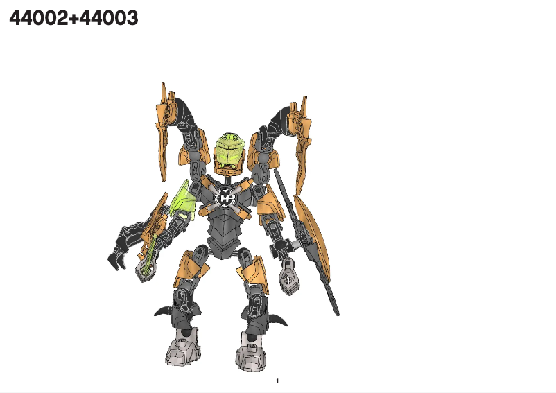 Page 1 de la notice Manuel utilisateur Lego SCAROX