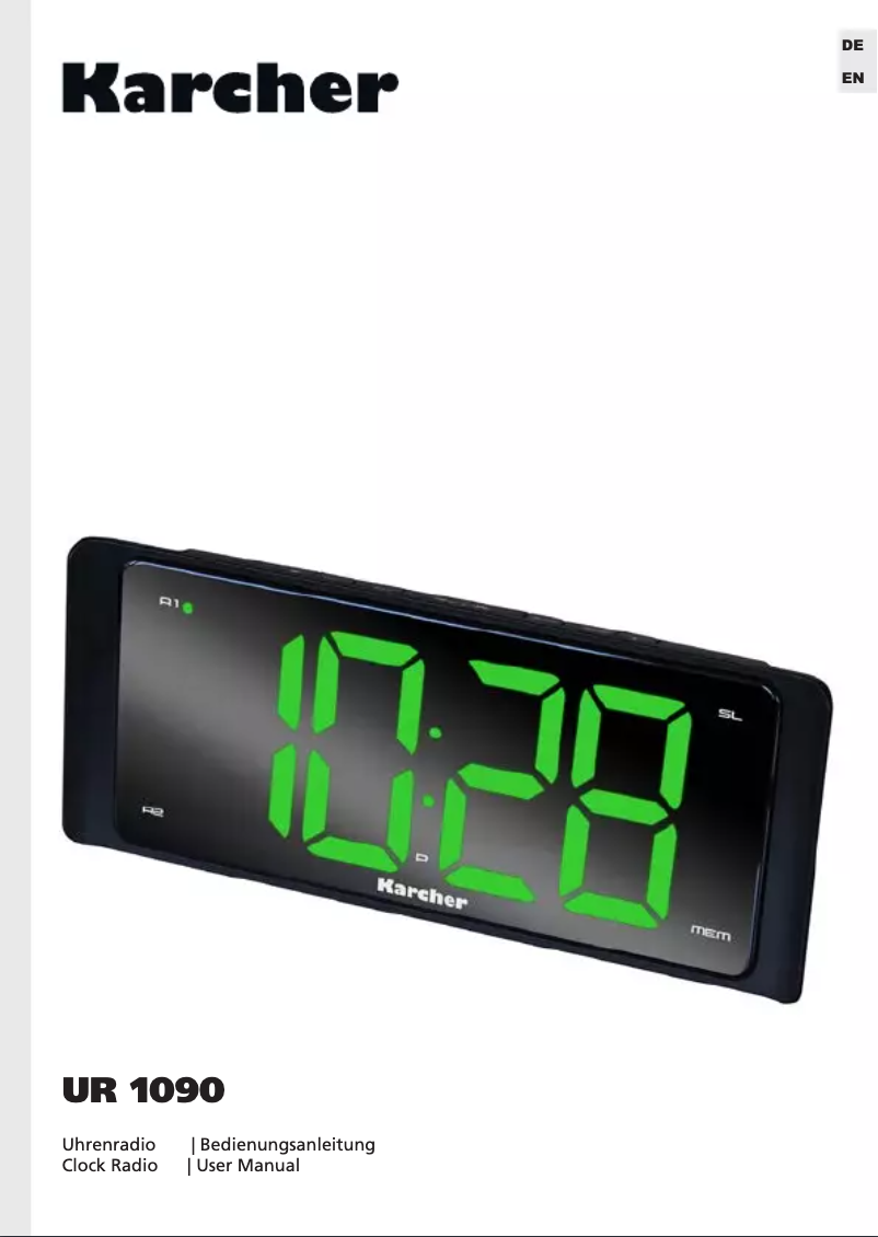 Página 1 del manual Manual de usuario Karcher Audio UR 1090