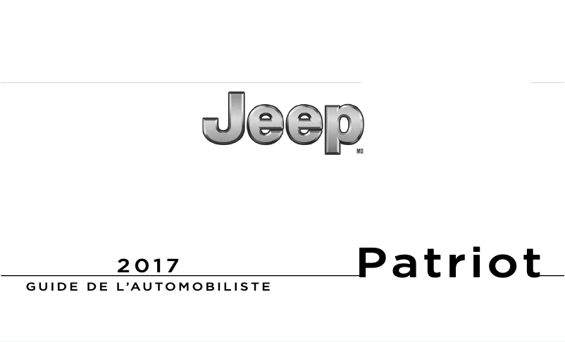 Image de la première page du manuel de l'appareil Patriot (2017)