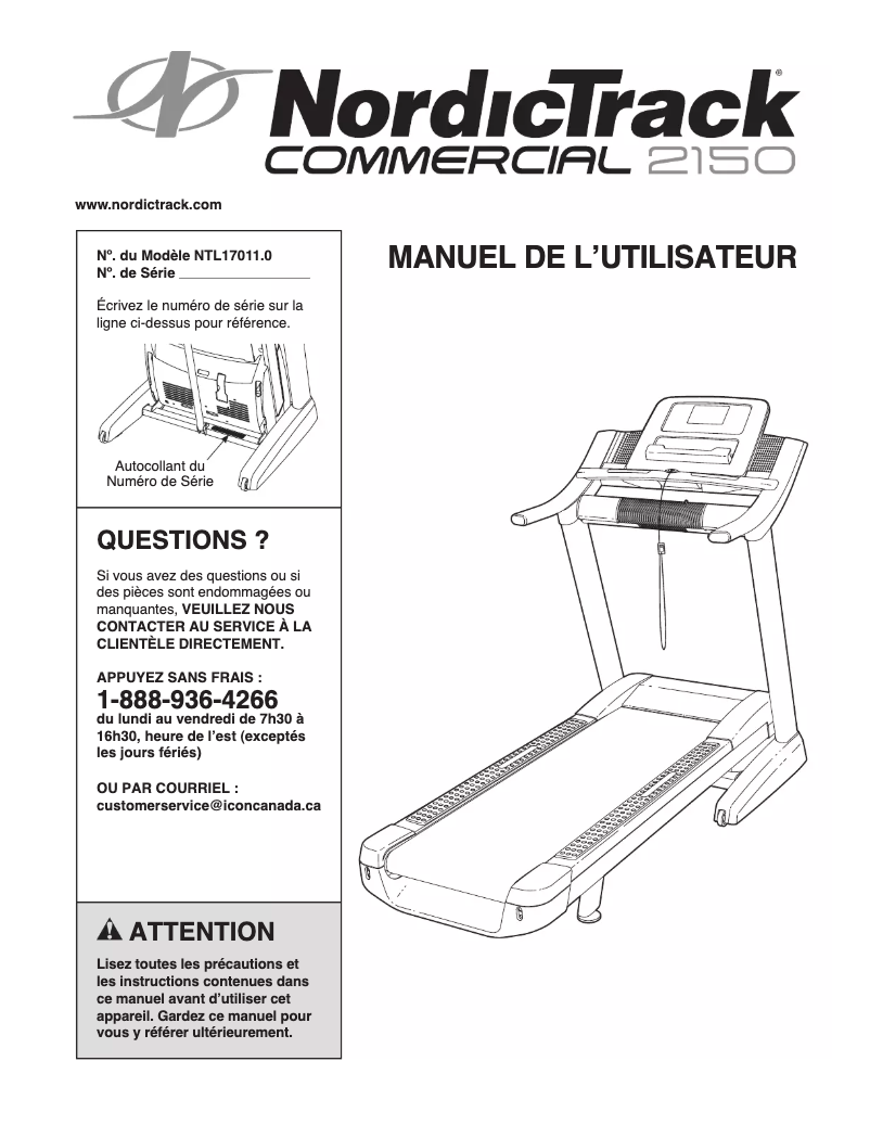Imagen de la primera página del manual del dispositivo Commercial 2150