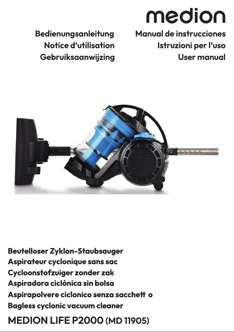 Image de la première page du manuel de l'appareil LIFE P2000 (MD 11905)