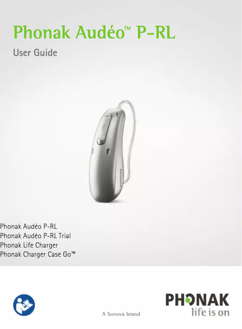 Page 1 de la notice Manuel utilisateur Phonak Audéo Paradise