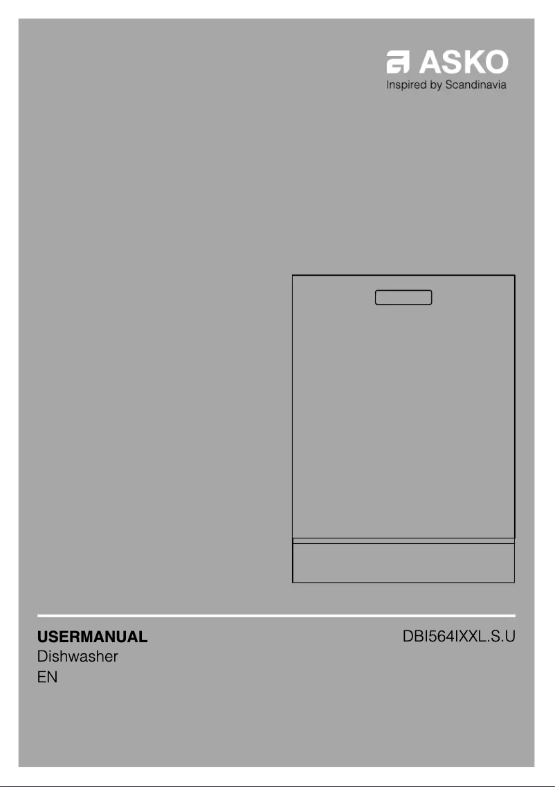 Page n°1 - Manuel utilisateur Asko DBI564IXXL.S.U