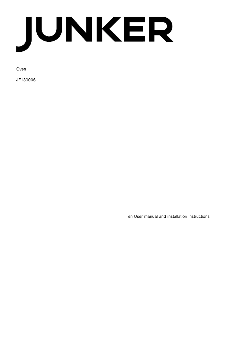 Image de la première page du manuel de l'appareil JF1300061