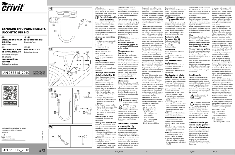 Página 1 del manual Manual de usuario Crivit IAN 353815