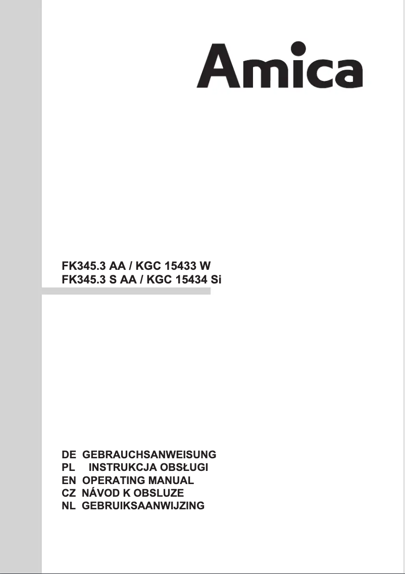 Image de la première page du manuel de l'appareil KGC 15434 SI